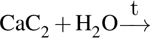 \ChemForm CaC_2 плюс H_2O \reactrarrow0.5 cmt