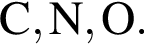 \ChemFormC, N, O.